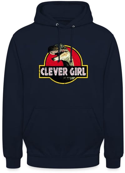 Jurassic World Raptor Clever Girl Hoodie Unisex