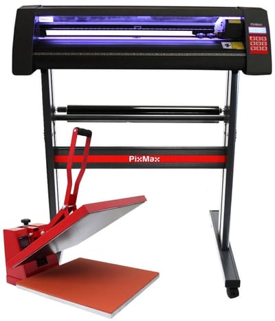 Vinylsnijder en hittepers 28 inch - led-verlichting - 50x50 cm pers