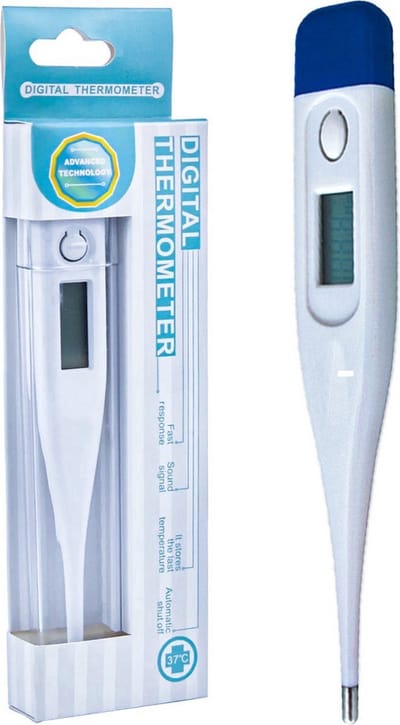MomoCare Digitale Thermometer - Geschikt voor Baby’s, Kinderen en Volwassenen - Snelle Koortsmeting via Oksel, Mond of Rectaal - Nauwkeurige Lichaamstemperatuurmeter