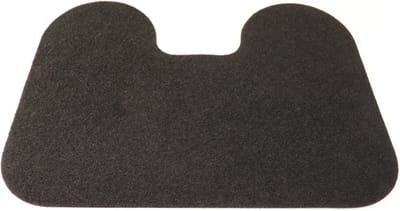2x - PRIMA - Budget - WC mat - Toiletmat - Lola - zwart - antraciet - antislip - 45x60cm