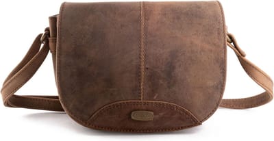 HAROLD'S Leren Schoudertas Antic Shoulderbag Nature Lichtbruin