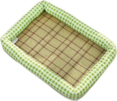 VHV - Koelmat Hond - Koelmat voor Hond en Kat - Ademend Zomer Ligkussen - Voor Bench Sofa en Reizen - 42 x 31 cm Groen
