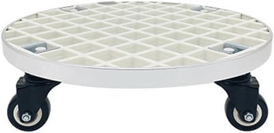 Plant Caddy - Bloempot Trolley - Planten Verplaatsen - Heavy Duty Glasvezel - 43 cm Diameter - Wit