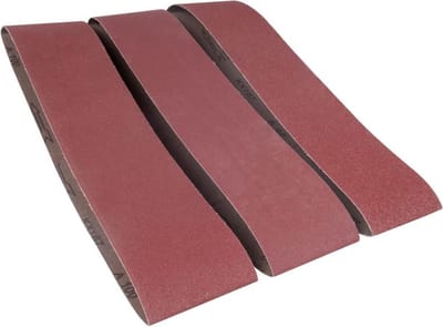FERM - BGA1058 - Schuurbanden - Lengte - 915mm - Breedte - 100mm - Set - 1x - P60 - 1x - P100 - 1x - P150 - Universeel - Voor - Stationaire - bandschuurmachine - Zeer geschikt voor - BGM1022 - BGM1003 - BGM1001 - werkbankschuurmachine