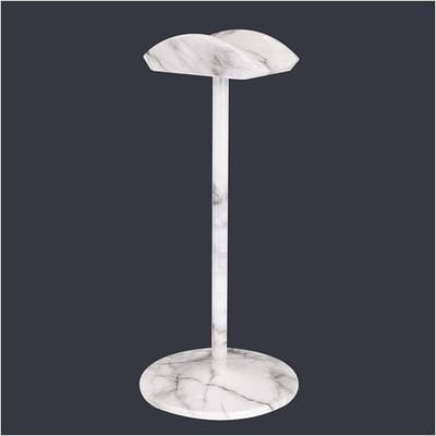 Hoofdtelefoon Houder - Headset Stand - Bureau Organisatie - Dubbelzijdig Boogontwerp - 120x285 mm - Marble