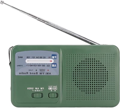 Noodradio Zaklamp - Slinger Radio - Buitenactiviteiten - Drie Oplaadmethoden - Compact Formaat - Zwart
