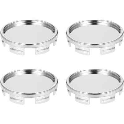 4 STUKS 55mm Auto Wielnaafdoppen Naaf Band Velg Naafdopkap Universeel ABS zilver