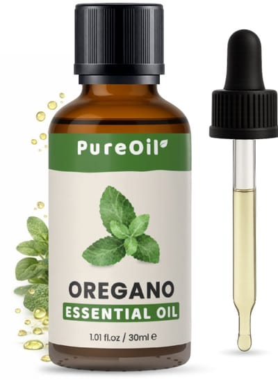 PureOil – Oregano Etherische Olie – 30ml – 100% Puur, Natuurlijk & Vegan – Voor Haar | Huid | Gezicht | Scalp | Diffuser | Aromatherapie - Incl. Ebook