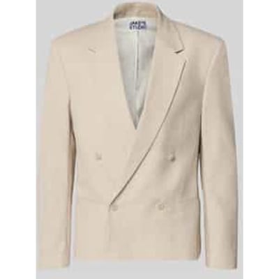 Slim fit colbert met linnen