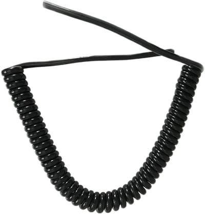 Spiraaldraad Kabel - Netwerk Snoer - Intrekbaar Gebruik - Intrekbaar Veergedeelte - Rek 1 Meter - Zwart