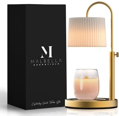 Verstelbare Glazen Kaarsenwarmer Lamp met Dimmer en Timer - Perfecte Cadeau voor Geurige Kaarsen