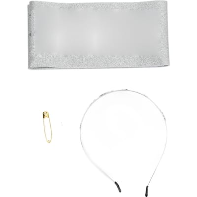 Verjaardagskroon Sjerp Lichtgewicht Houd Elegant Lieflijk Glanzend Zilver Feestdecoraties Benodigdheden white