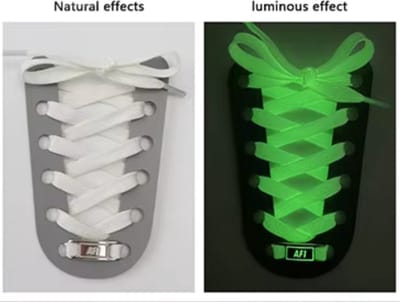 CHPN -Lichtgevende schoenveters- Glow in the dark veters - 60 CM - Witte veters - Glow In The Dark - Veters - Neon veters - Oplichtende veters