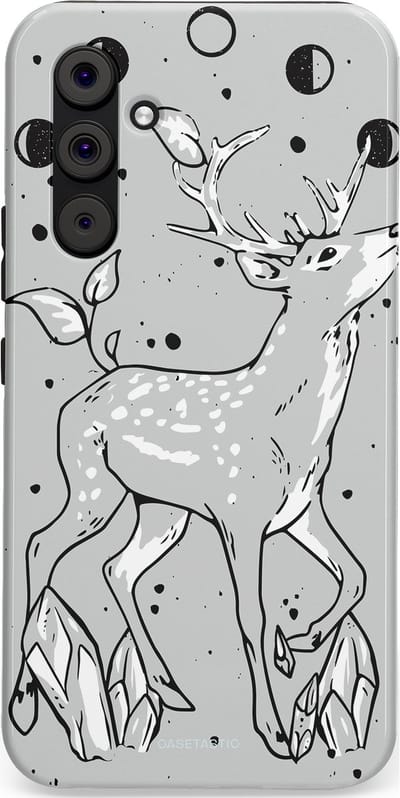 Casetastic Hoesje Geschikt voor Samsung A54 (5G) - Stijlvolle Beschermende Duo-layer Case - Kristalwoud