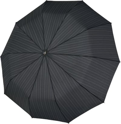 doppler Paraplu Fiber Gents Printed Magic Mini Strong Stripe Zwart