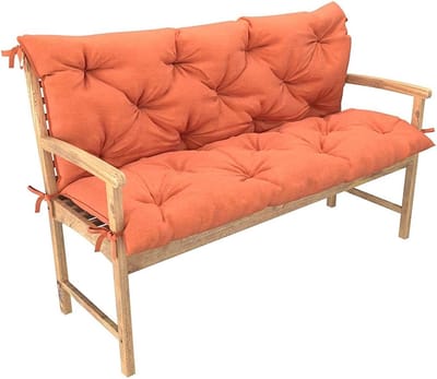 Dikke Rugkussens - Bank Kussens - Tuin Comfort - Extra Stevig - Oranje