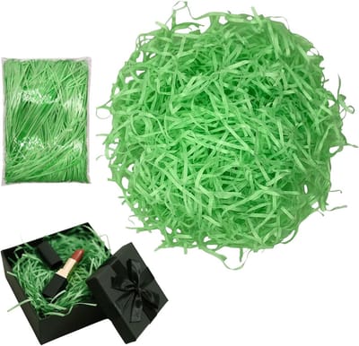 Decoratieve Gescheurde Papieren Versiering 300 g – Inpakmateriaal voor Cadeaus, Feestelijke Decoratie en Verlichting – Groen Gescheurd Papier voor Pasen, Bruiloften en Verjaardagen