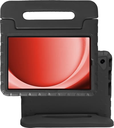 Hoes - Geschikt voor Samsung Galaxy Tab A9 Plus - Kinderhoes Shockproof Bumper - Kidsproof Case - Tablet Hoesje - Kinder Hoes Cover - Zwart