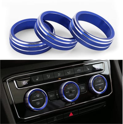 Store_7 - Afdekking airconditioningknop - Luxe uitstraling - Metaal - Hoogwaardige afwerking - Bescherming tegen krassen - Geschikt voor auto-inter...