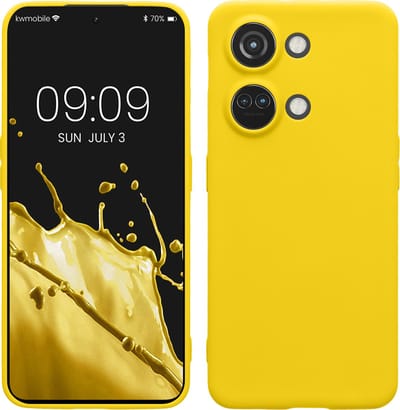 kwmobile telefoonhoesje geschikt voor OnePlus Nord 3 5G - Hoesje voor smartphone - Precisie camera uitsnede - In stralend geel