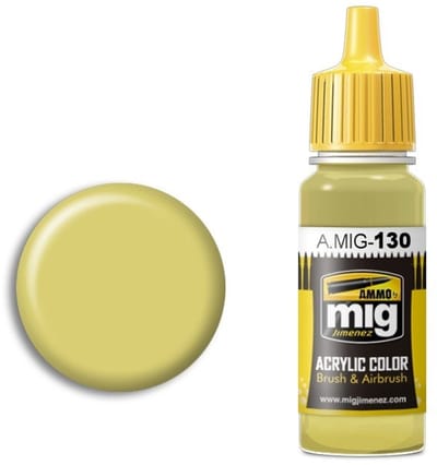 AMMO by Mig Jimenez Hobbyverf Acrylverf - MIG 0130 Fayed Yellow - Acryl Verf flesje - 17 ml