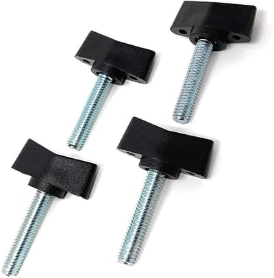 Allecto - Vleugelschroef - Kunststof - 4x M5 x 24 mm - Polyamide - Schroefdraad Staal - Duurzaam - Geschikt voor Diverse Toepassingen