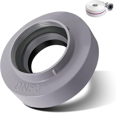Vaste koppeling 2 inch met vrouwelijke draad en afdichting voor buizen, containers en stoffen slangen, aluminium koppeling voor duurzaam gebruik