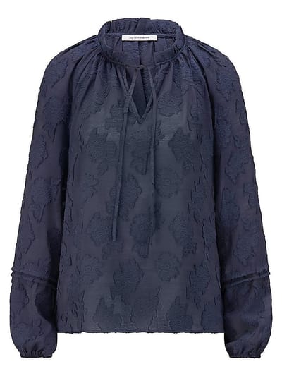 Blouse Van Peter Hahn blauw