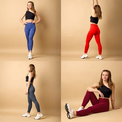 Merry Style MS-MS10-198-LE Dames Leggings - Sport - Vrijetijdsbroek - Lang - Katoen - Sporbroek - Yogabroek - Donker Gemêleerd - XXL