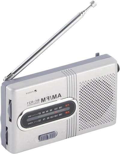 Draagbare Mini Radio - AM FM Ontvanger - Muziek Luisteren - Telescopische Antenne - 9.5 x 5.8 x 2 cm
