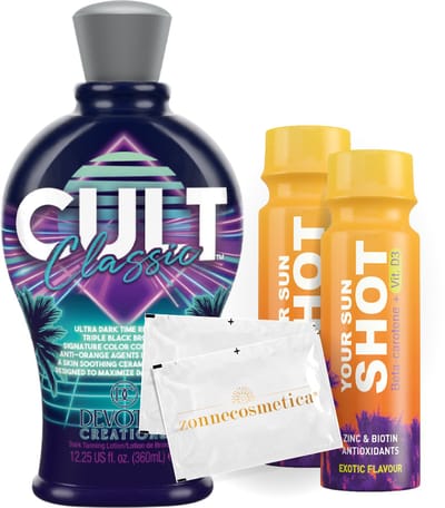Devoted Creations - Cult Classic + 2 Your Sun Shots + 2 Verfrissingsdoekjes