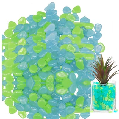 Luminous Steentjes voor Tuin en Aquarium Decoratie - 300 Stuks Glow in the Dark Tuinaccessoires en Decoratieve Kiezels
