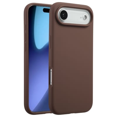 Accezz Hoesje - Geschikt voor Apple iPhone 17 Air - Liquid Silicone Backcover geschikt voor MagSafe - New Tea Brown