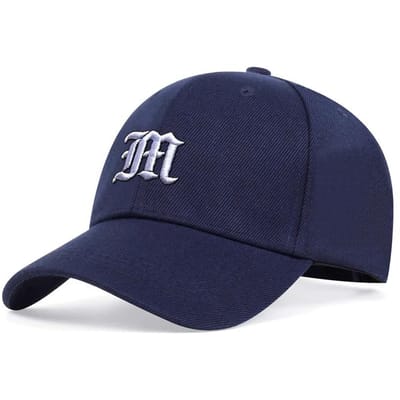 Unisex M Letter Borduur Baseball Caps Lente En Herfst Buiten Verstelbare Casual Hoeden Zonbescherming Hoed Sportpet blue