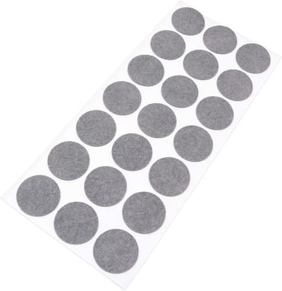 Ronde Zelfklevende Viltglijders Grijs Ø 30 mm (21 stuks) voor Meubels en Vloerbescherming