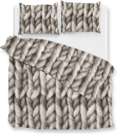 Zohome Merino Dekbedovertrek - Tweepersoons - Flanel - 200x200-220cm - Naturel