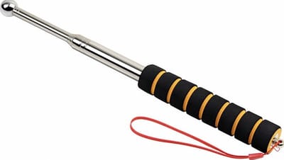 SilverAndCoco® - Handvlaggenstok | Kunststof Vlaggenstok handformaat voor Parades en Evenementen | Compact formaat Handvlag houder | Duurzaam Lichtgewicht stok voor Vlag Demonstraties | Stevige grip - Oranje / Zwart