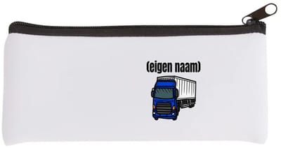 Akyol - blauwe vrachtwagen met eigen naam Etui - Vrachtwagen chauffeur - vrachtauto chauffeurs - iemand die houdt van vrachtwagens - verjaardag - cadeau - kado - geschenk - 20 bij 9 cm