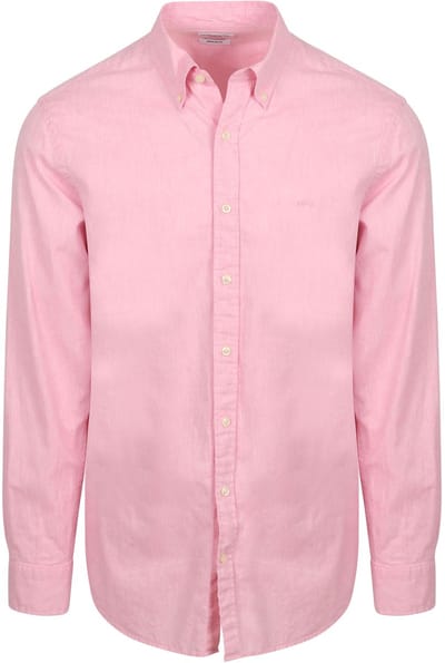 McGregor Cotton/linnen Shirt Pink Size: M | Casual Shirts Outlet | Heren | Roze