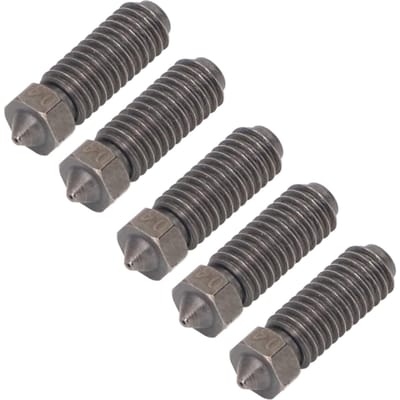 5 stuks gehard stalen nozzle 0.4mm voor Kobra 3 3D-printer vervangingsonderdelen accessoires gray