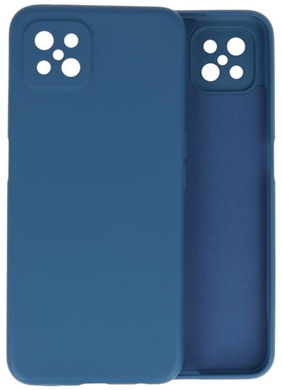 Hoesje Geschikt voor de Oppo Reno 4 Z & Oppo A92s - Fashion Color Backcover Telefoonhoesje - Navy