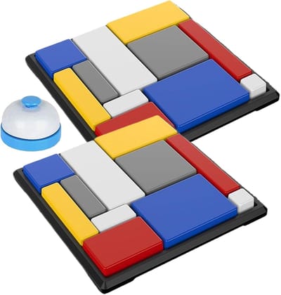 Hersenkraker Puzzel - Intelligentie Spel - Cognitieve Ontwikkeling - Draagbaar Compact Ontwerp - 14 x 14 cm - Veelkleurig