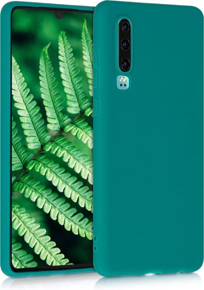 kwmobile telefoonhoesje geschikt voor Huawei P30 - Hoesje voor smartphone - Back cover in mat petrol