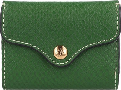 FOSSIL Portemonnee Heritage Trifold Medium Green Groene