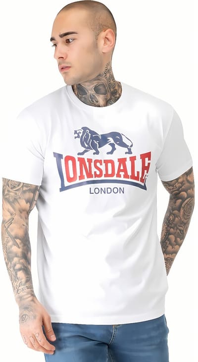Lonsdale Lion Two Tone heren T-shirt regular fit