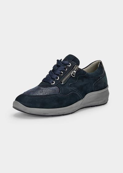 Sneaker met dempende loopzool - marine - Gr. 36 van Goldner Fashion