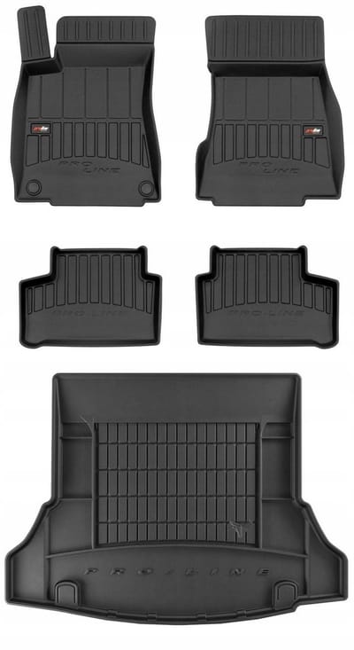 FROGUM PROLINE 3D Set - Rubberen Automatten + Kofferbakmat - Geschikt voor MERCEDES CLA II C118 Sedan (vanaf 2019) - Zwart