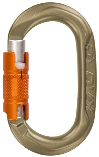 Skylotec OVX TG HC tri-lock hard coated karabijnhaak - goud