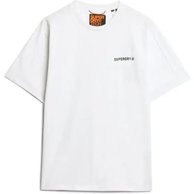 Superdry Tech T-shirt met Relaxte Pasvorm Wit Grootte: M