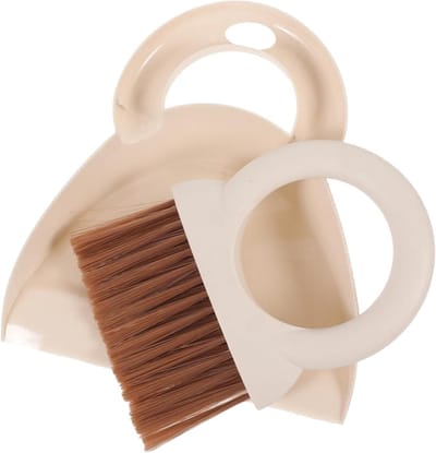 Mini Stoffer Set - Kleine Bezem - Bureau Schoonmaken - Duurzaam Kunststof - 21 x 18 x 6 cm
